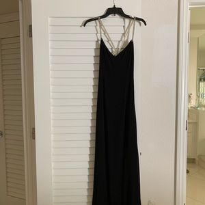 Long occasional black dress